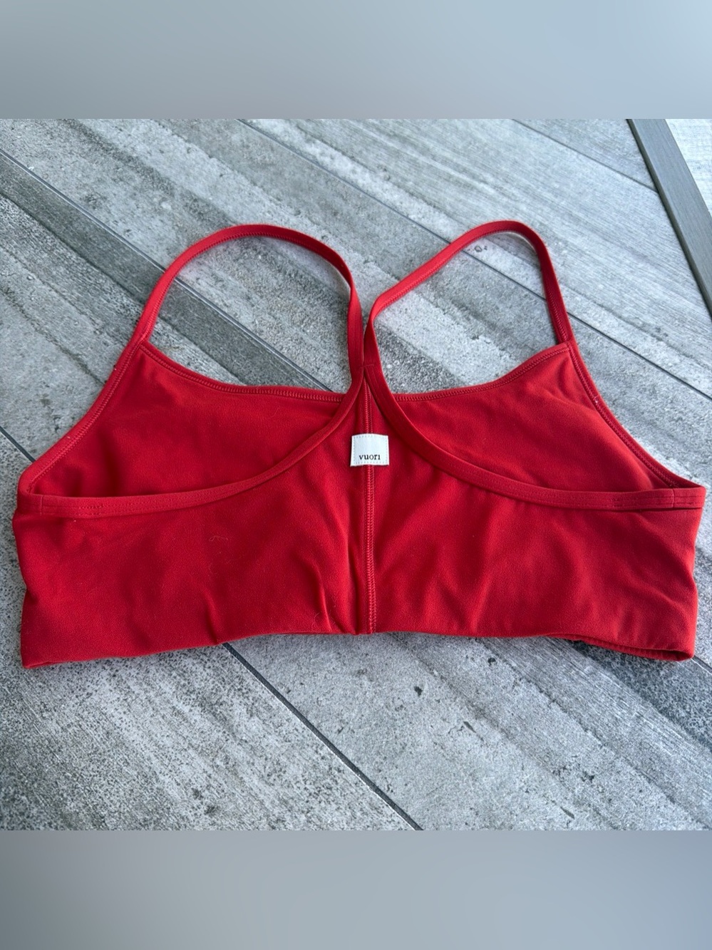 Vuori Red All the Feels Bralette